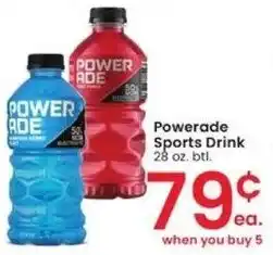 Albertsons Powerade Sports Drink 28 oz. btl. offer