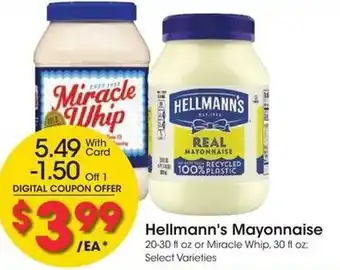 Kroger Hellmann's Mayonnaise offer