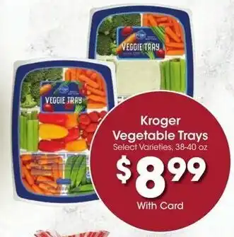 Kroger Kroger Vegetable Trays offer