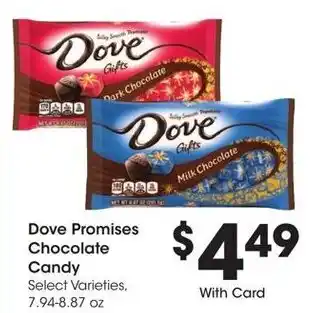 Kroger Dove Promises Chocolate Candy offer