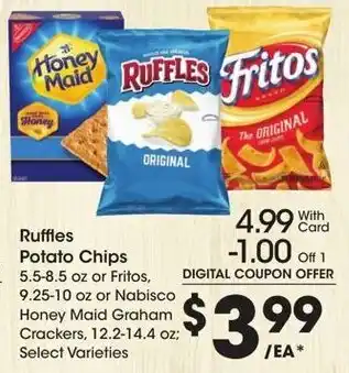 Kroger Ruffles Potato Chips offer