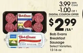 Kroger Bob Evans Breakfast Sausage offer