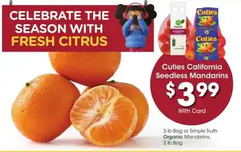Kroger Simple Truth Organic Mandarins offer