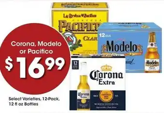Kroger Corona, Modelo or Pacifico offer