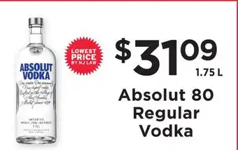 ShopRite 80 regular vodka offer
