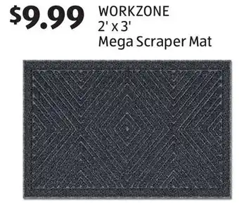 Aldi Workzone 2' x 3' mega scraper mat offer