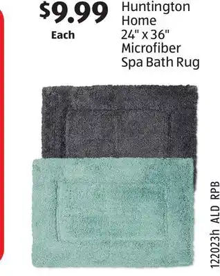 Aldi Huntington home 24 x 36 microfiber spa bath rug offer