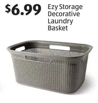 Aldi Ezy storage decorative laundry basket offer