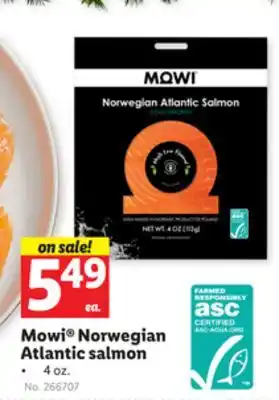 Lidl Mowi norwegian atlantic salmon offer