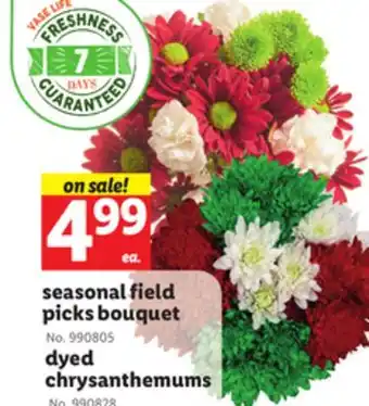 Lidl Seasonal field picks bouquet offer