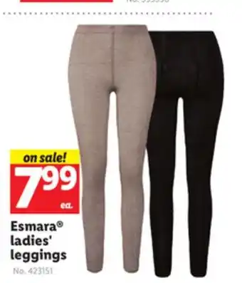 Lidl Esmara ladies' leggings offer