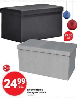 Lidl Livarno home storage ottoman offer