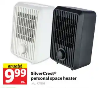 Lidl Silvercrest personal space heater offer
