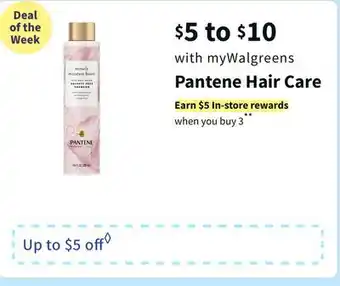 Walgreens Pantene hair care offer