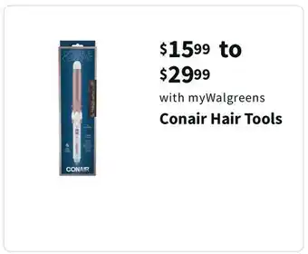 Walgreens Conair hair tools offer