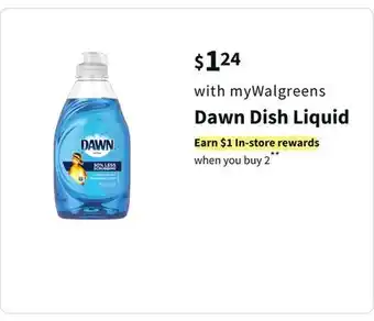 Walgreens Dawn dish liquid offer
