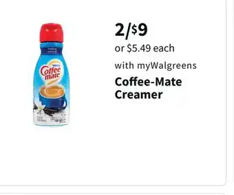 Walgreens Coffee-mate creamer offer
