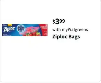 Walgreens Ziploc bags offer