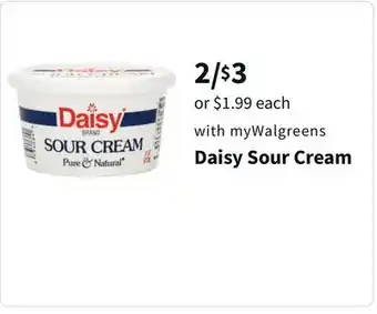 Walgreens Daisy sour cream offer