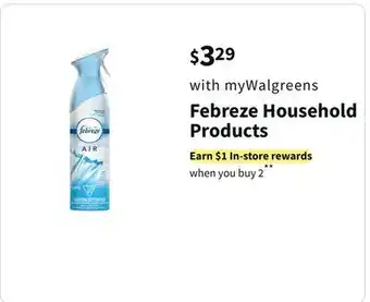 Walgreens Febreze household products offer