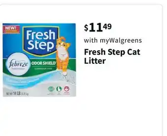 Walgreens Fresh step cat litter offer