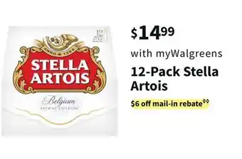 Walgreens 12-pack stella artois offer