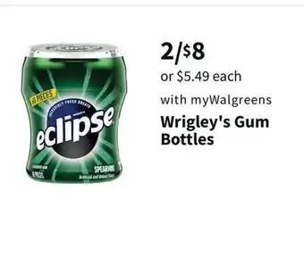 Walgreens Wrigley's gum bottles offer