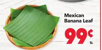 Vallarta Supermarkets Mexican banana leaf offer