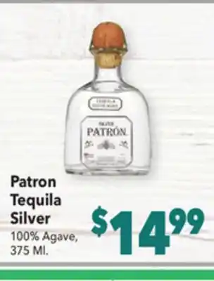 Vallarta Supermarkets Patron tequila silver offer