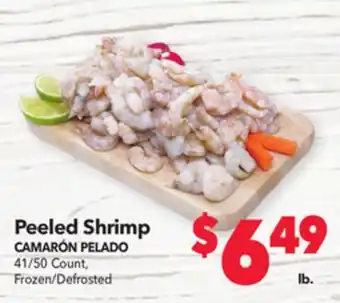 Vallarta Supermarkets Peeled shrimp / camarón pelado offer
