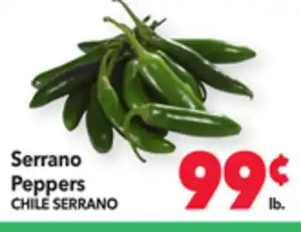 Vallarta Supermarkets Serrano peppers / chile serrano offer