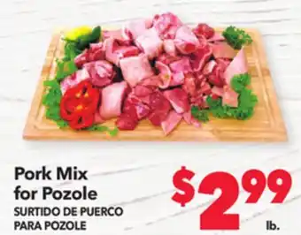 Vallarta Supermarkets Pork mix for pozole/surtido de puerco para pozole offer