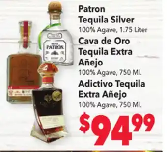 Vallarta Supermarkets Patron tequila silver offer