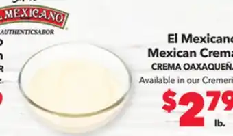 Vallarta Supermarkets El mexicano mexican crema offer