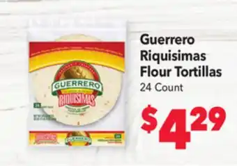 Vallarta Supermarkets Guerrero riquisimas flour tortillas offer