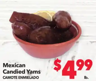 Vallarta Supermarkets Mexican candied yams/camote enmielado offer