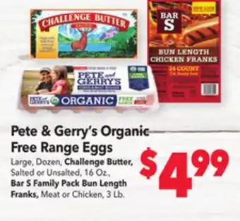 Vallarta Supermarkets Pete & gerry's organic free range eggs offer