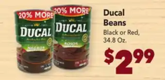 Vallarta Supermarkets Ducal beans offer