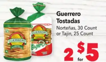 Vallarta Supermarkets Guerrero tostadas offer