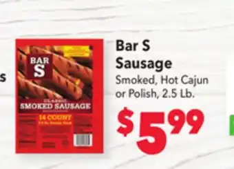 Vallarta Supermarkets Bar s sausage offer
