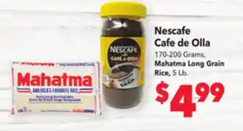 Vallarta Supermarkets Nescafe cafe de olla offer