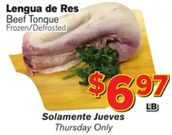 El Super Fresh Beef tongue offer