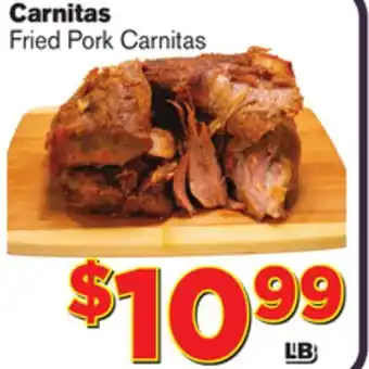 El Super Fresh Fried pork carnitas offer