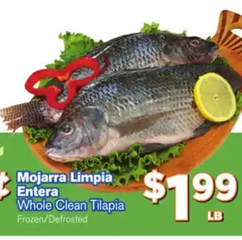 El Super Fresh Whole clean tilapia offer