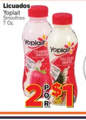 El Super Fresh Yoplait smoothies offer