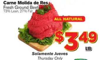 El Super Fresh Fresh ground beef offer