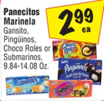 El Super Gansito, pingüinos, choco roles or submarinos offer