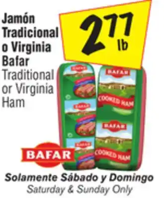 El Super Traditional or virginia ham offer