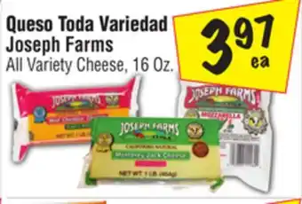 El Super Joseph farms all variety cheese offer