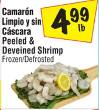 El Super Peeled & deveined shrimp offer